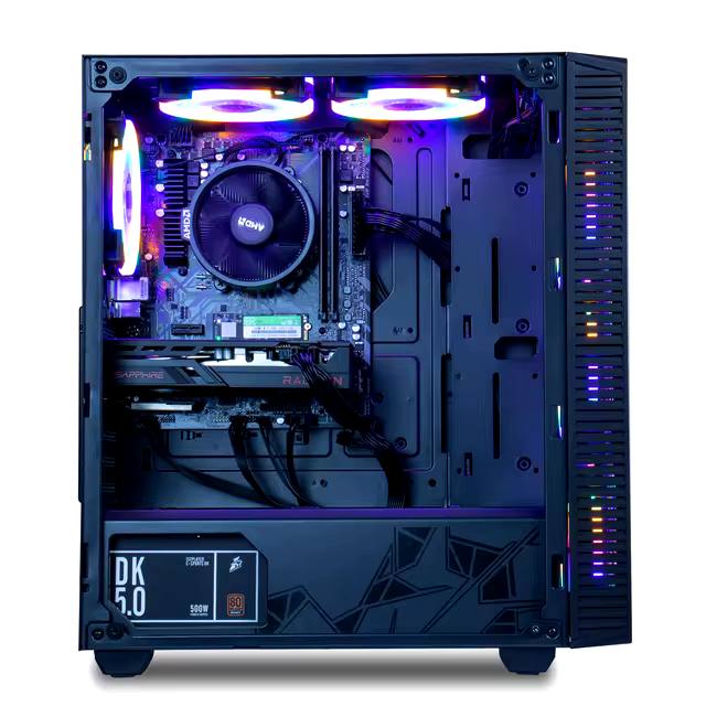 MXZ-Ordinateur de bureau pour PC de jeu, Ryzen 5 4500 RTX3060, 500 Go, NVcloser, Windows 10 Pro Key, Unité système, Personnalisé